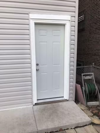 New door installation shown in the business project gallery